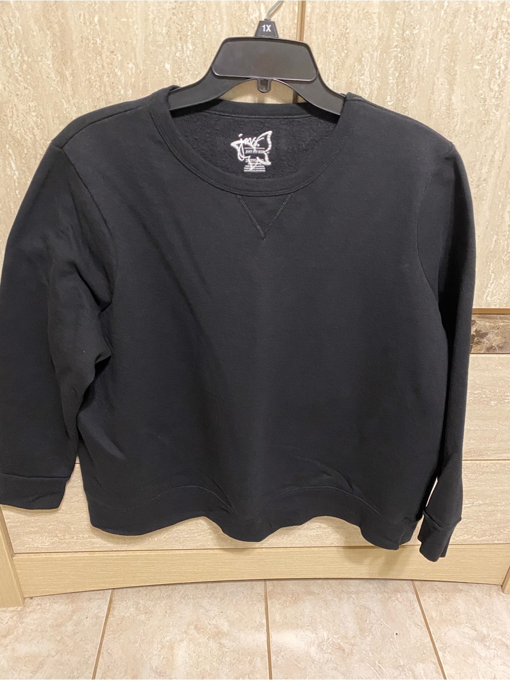 Just My Size Black Crewneck Sweatshirt - woman’s